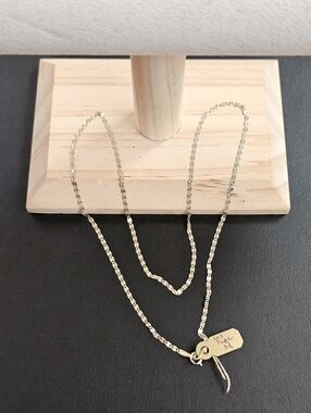 14k Gold Tri Color Necklace 18 Inch